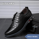 Zapatos Ortopédicos De Cuero Oxford Derby™ con Suela Negra 