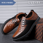 Zapatos Ortopédicos De Cuero Oxford Derby™ con Suela Negra 
