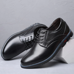 Zapatos Ortopédicos De Cuero Oxford Lisse™ con Suela Negra